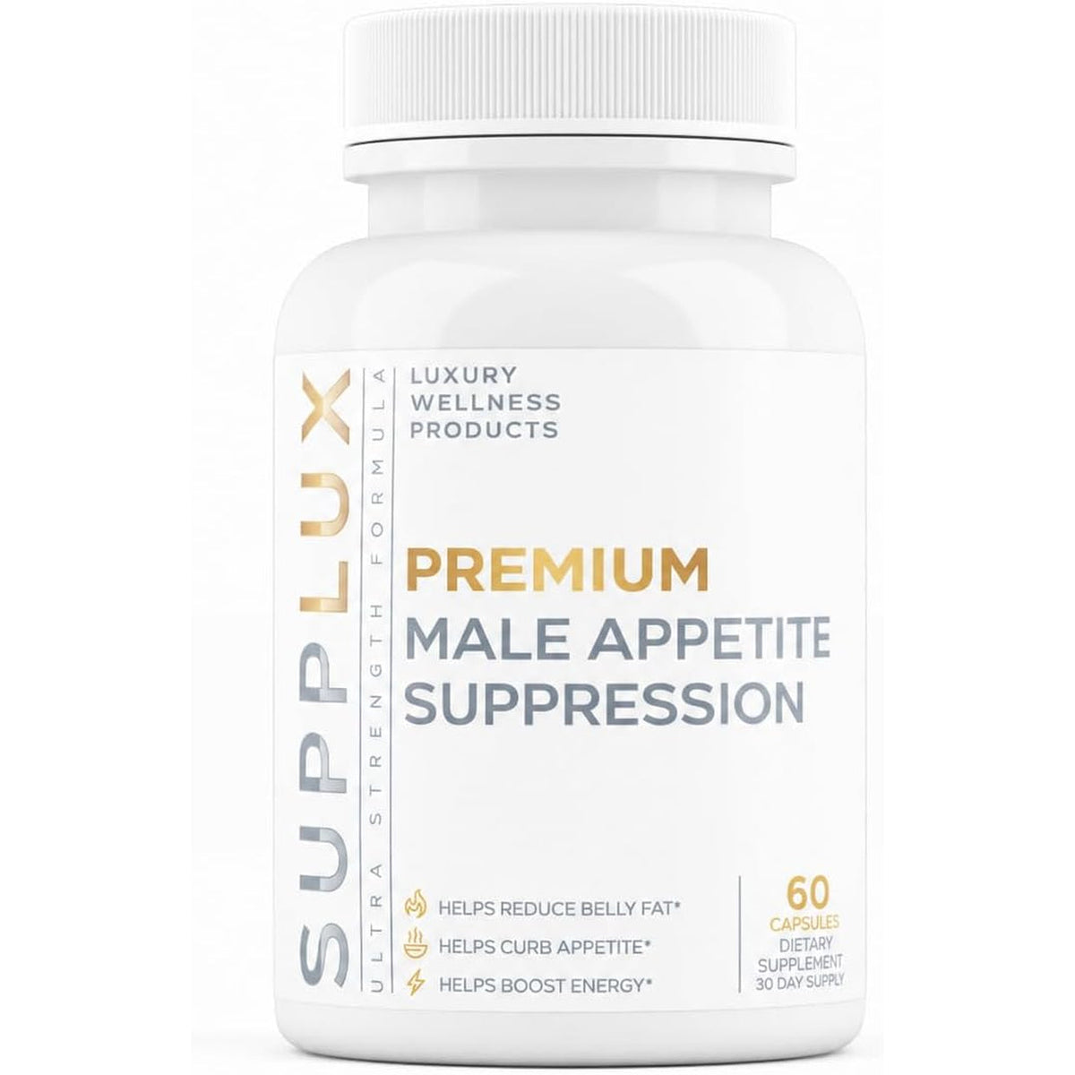 PREMIUM Male Appetite Suppressant - Weight Loss Pills, Fat Burner for Men, GLP-1 Pathway Support - Can Help Sustain Muscle While Burning Fat - Powerful Fat Burning Assistance- 60 Capusles