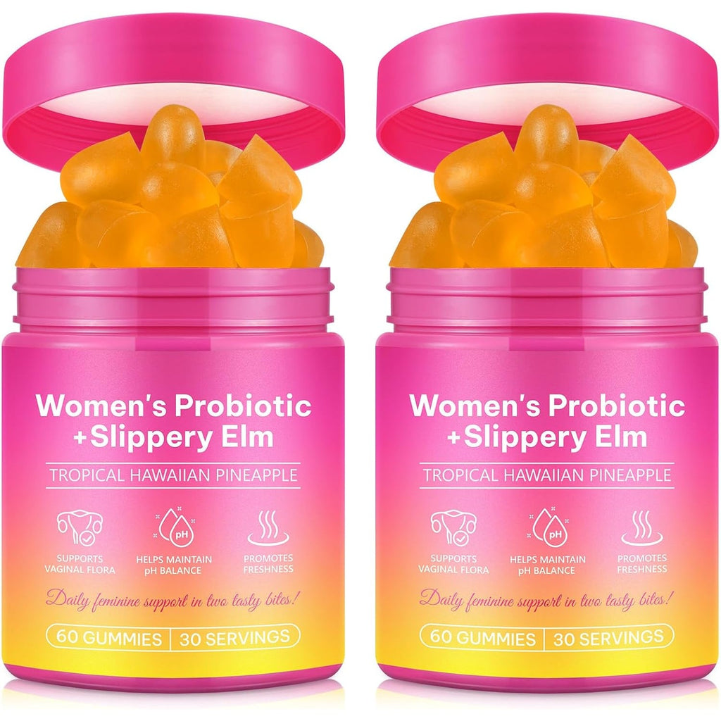 2 Pack Women'S Probiotic Gummies for Vaginal Health - Ph Balance & Immune Support Supplement, Pineapple Flavor, 120 Count | Feminine Care Vitamins for Women