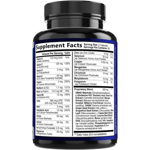 Brain Memory Supplement Pills - 3X Strength Nootropics for Concentration, Clarity & Focus Support - Brain Health Cognitive Vitamins with Bacopa, Phosphatidylserine & DMAE, Brain Booster, 120 Capsules