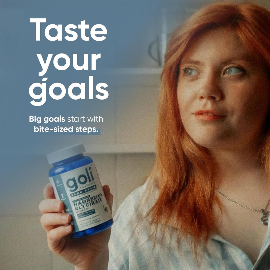 Goli Zero Sugar Magnesium Gummies - 125Mg Magnesium Citrate with Vitamin D - No Artificial Sweeteners, No Sugar Alcohols - Vegan, Keto-Friendly, Gluten-Free