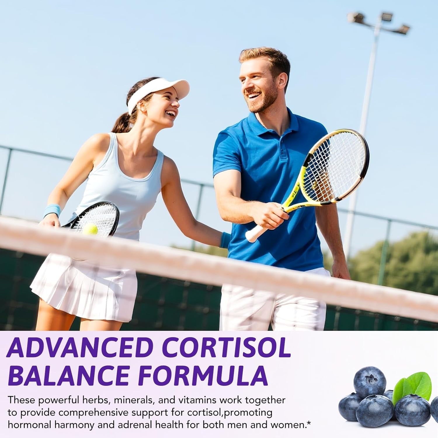 NIFEISHI Cortisol Reducer & Manager Liquid Drops for Women & Men | Cortisol Supplements with Ashwagandha & Magnesium | 9-In-1 Stress & Mood Support, Blueberry Flavor-2.02 Floz