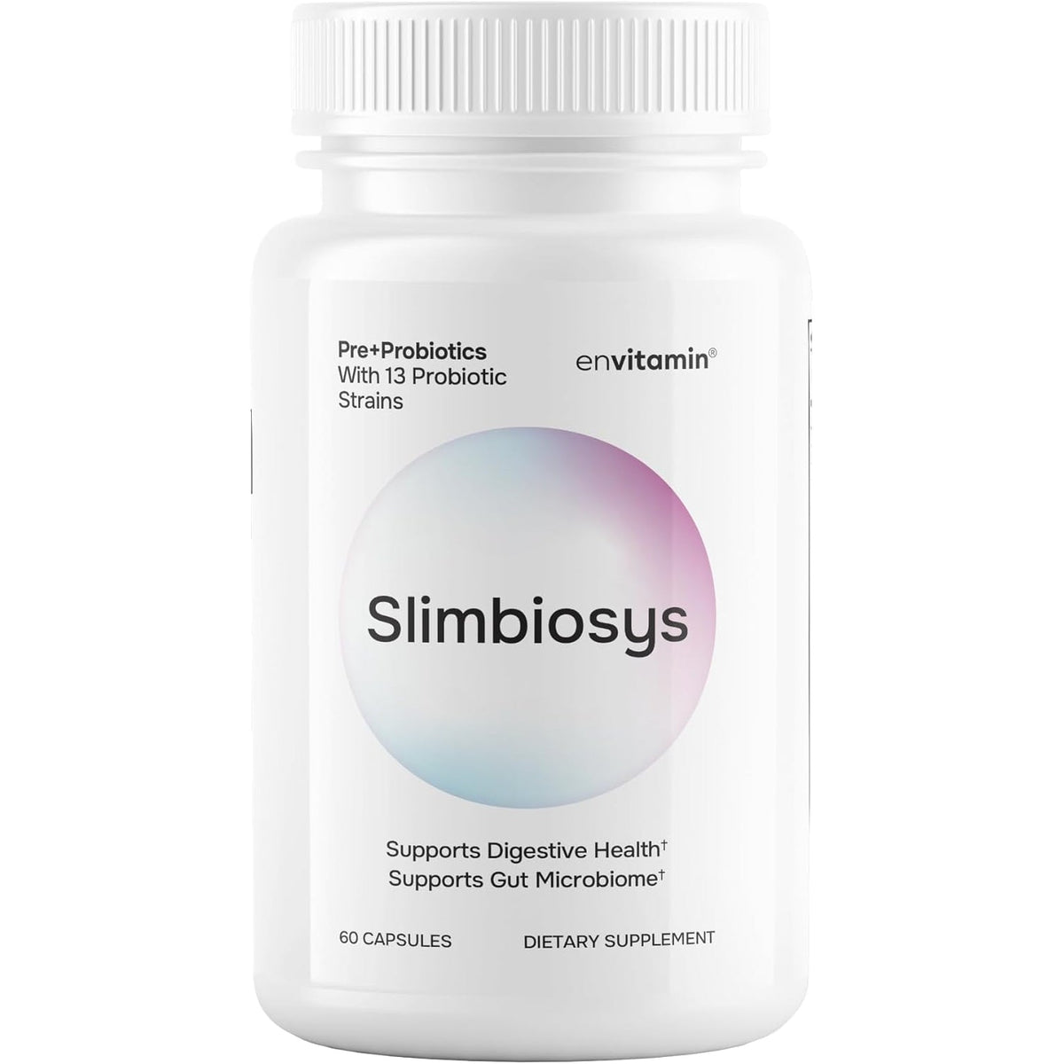 Envitamin Slimbiosys Ultra Probiotic Capsule - Pre & Probiotics for Women & Men - Support Your Microbiome