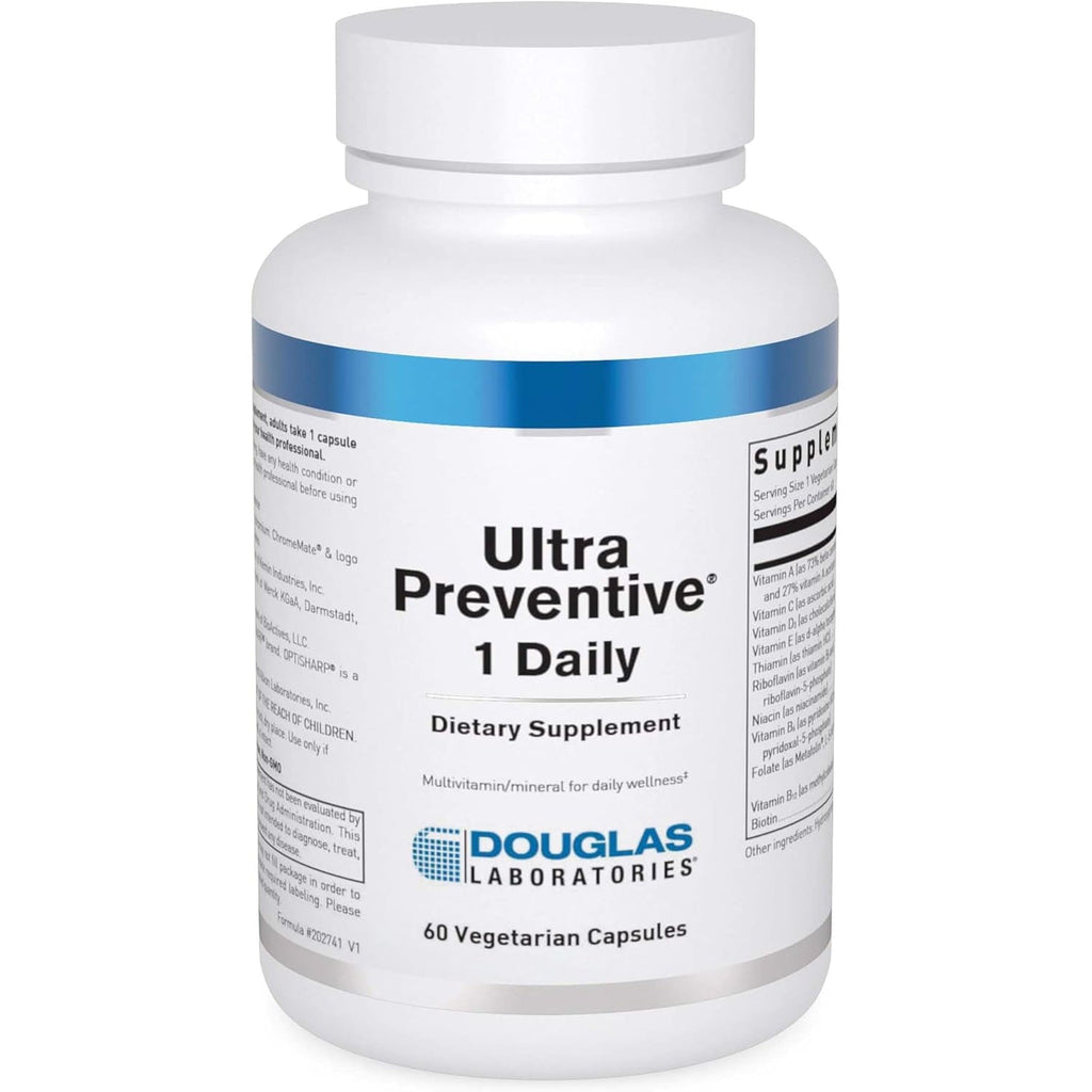 Douglas Laboratories Ultra Preventive 1 Daily | Multivitamin and Mineral Supplement to Support Energy Production, Immune Function, and Overall Health* | 60 Capsules