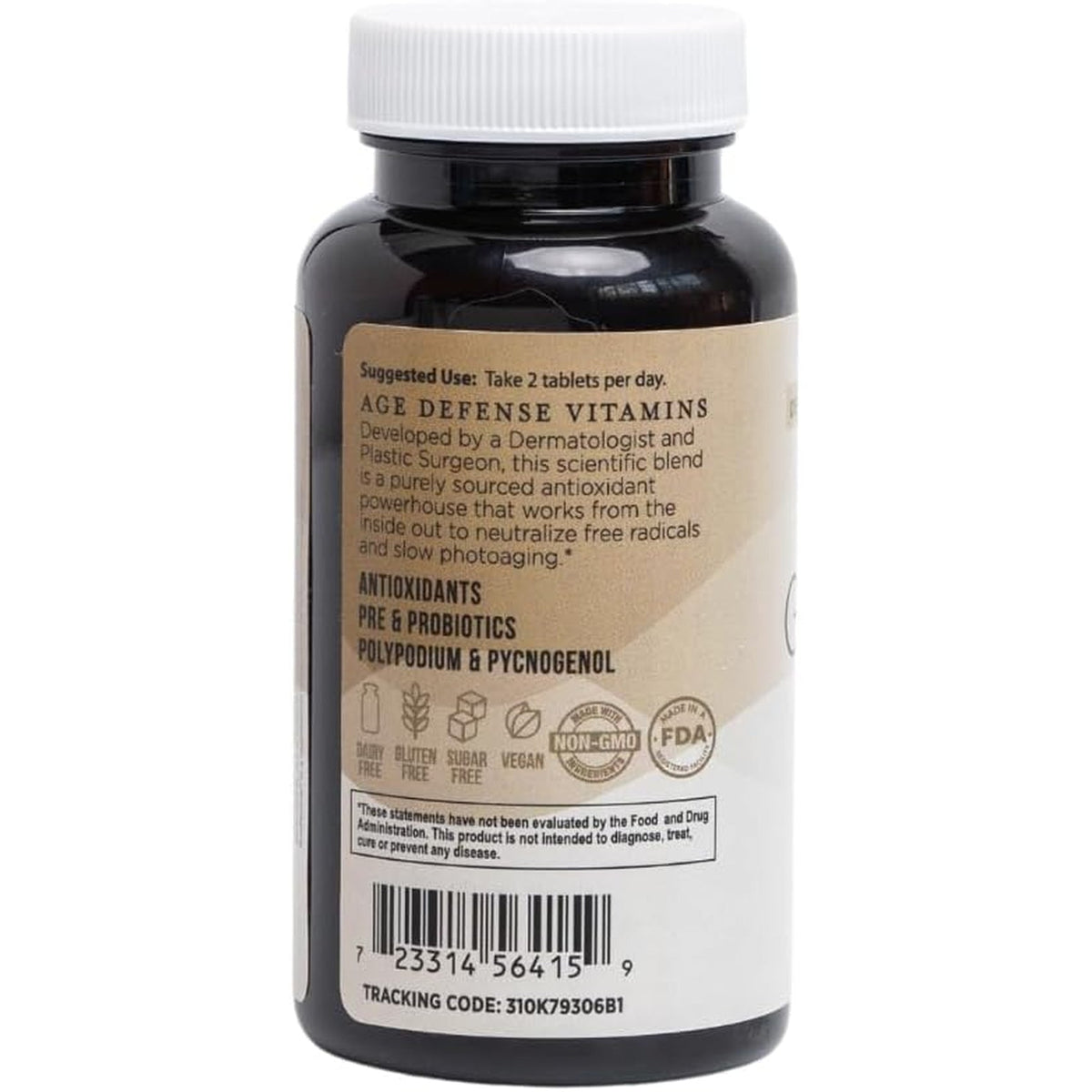 Inner Glow Age Defense Vitamins - Dermatologist and Plastic Surgeon Developed to Fight Photoaging and Melasma, Polypodium Leucotomos Antioxidant Formula – Vegan, Gluten-Free – 60 Capsules