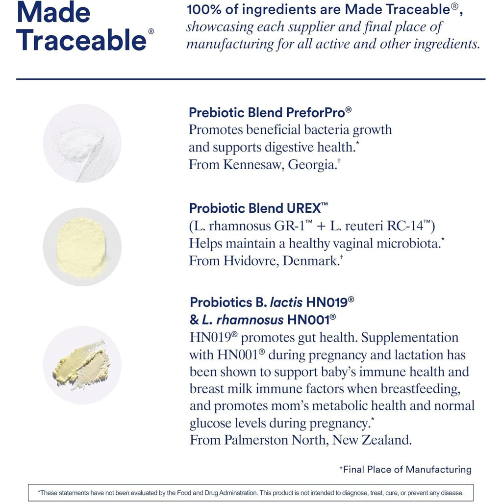 Ritual Prenatal Probiotics for Women - Support Microbiome, Gut, Digestive, Vaginal, and Baby’S Immune Health** - Natalbiotic for TTC, Pregnancy, Postpartum - Vegan - Citrus - 30 Capsules - 30 Servings
