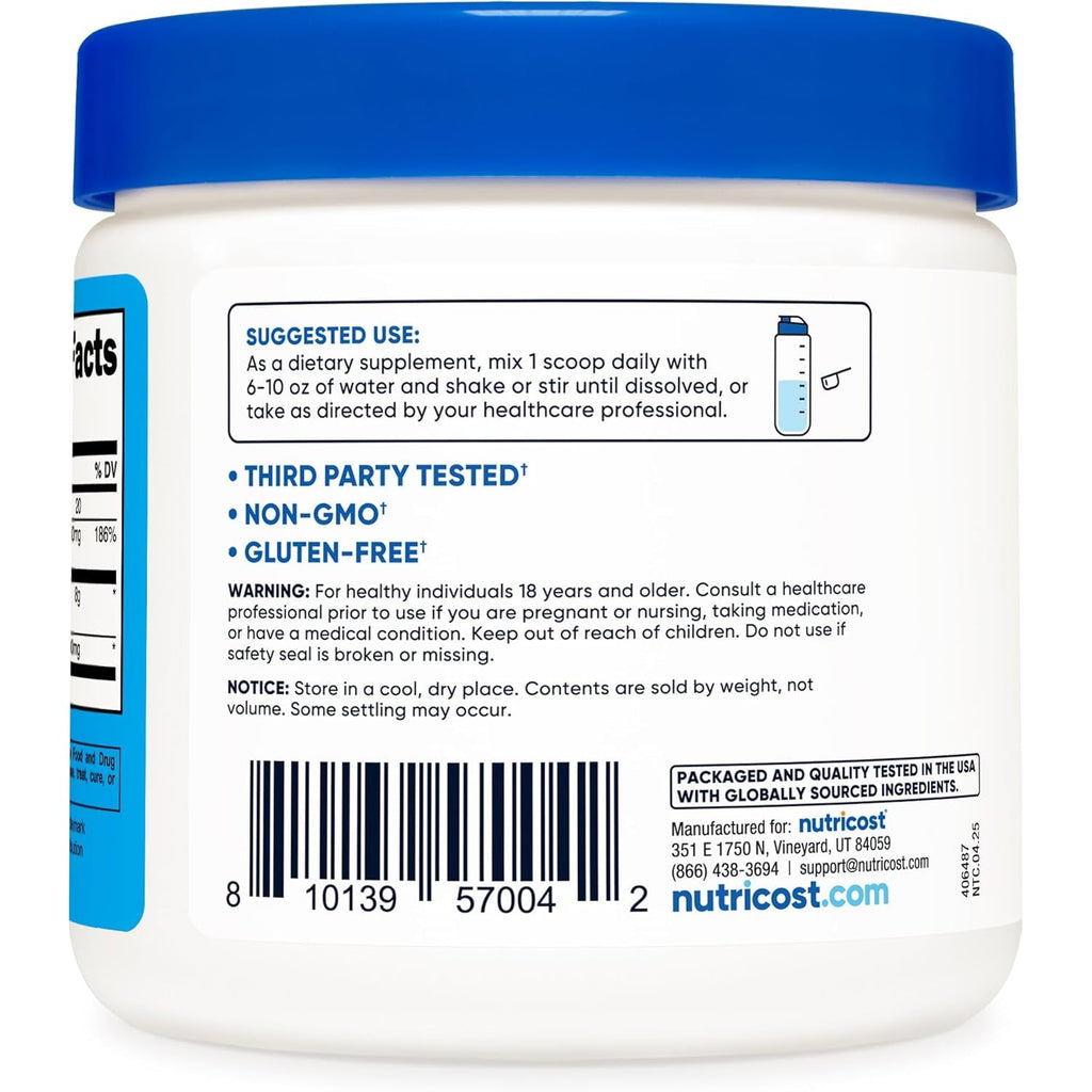Nutricost Magnesium BHB Salts (250 Grams, Unflavored) - Exogenous Ketone Supplement, 6.5G Beta-Hydroxybutyrate per Serving