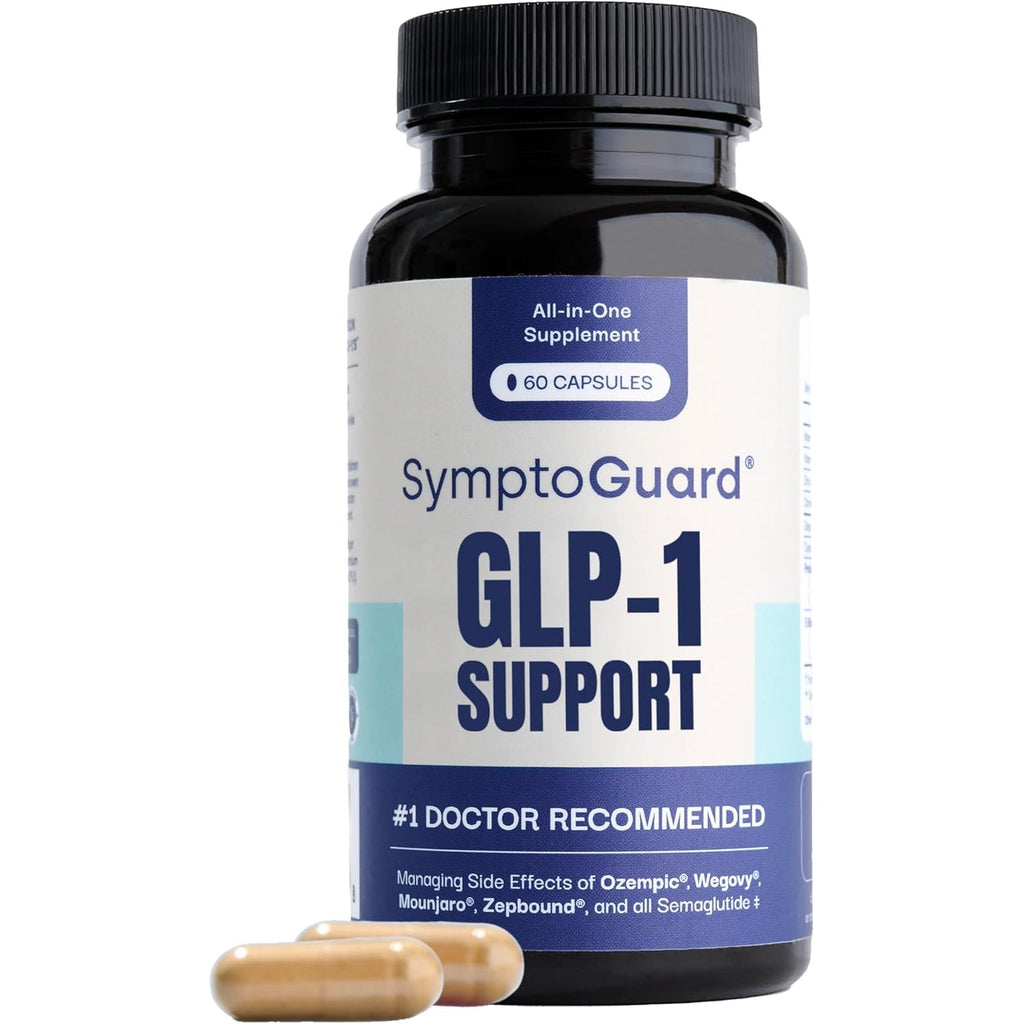 Natural GLP-1 Supplement Support Vitamin for Digestive Comfort and Energy Levels with Pre and Probiotics, Vitamin D3/B12, Chromium and Ginger Root – 60 Capsules (30 Day Supply)