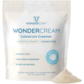 WONDERCOW Bovine Colostrum Superfood Creamer Supplement Powder W/Organic Lions Mane Mushroom & Coconut Milk Powder Mcts | Functional Sugar Free Keto Coffee, Smoothie & Drink Mix Unsweetened