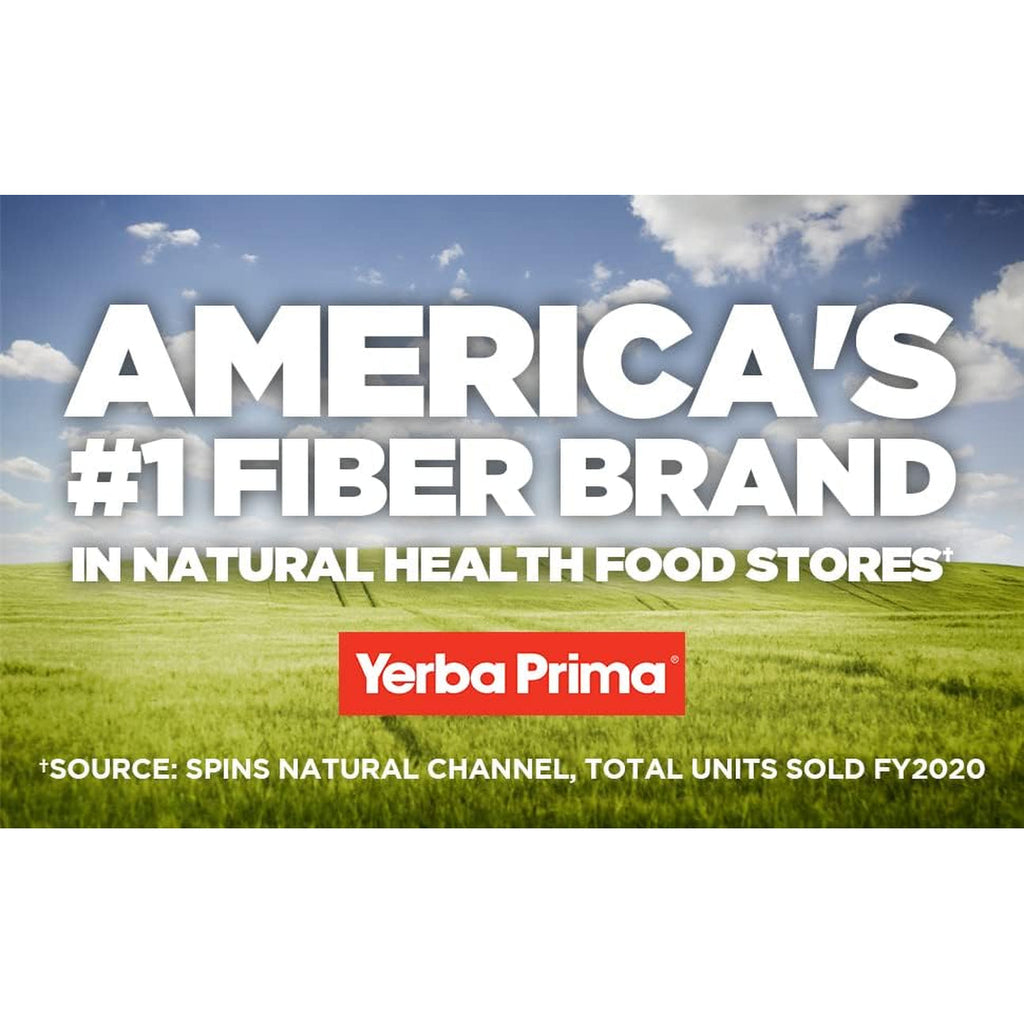 Yerba Prima Daily Fiber Caps Formula, 400 Capsules - Both Soluble and Insoluble - with Psyllium Seed Husks, Acacia Gum, Apple Fiber and More - Dietary Supplement