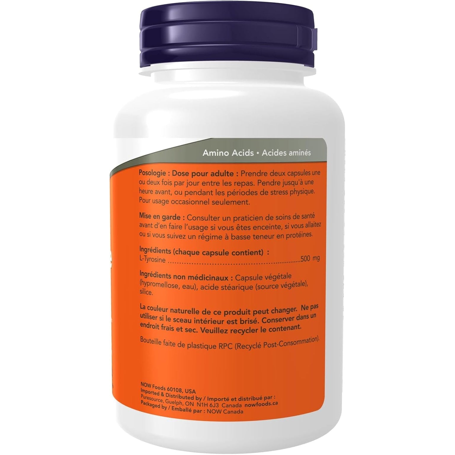 Now Foods L-Tyrosine 500 Mg - 120 Capsules