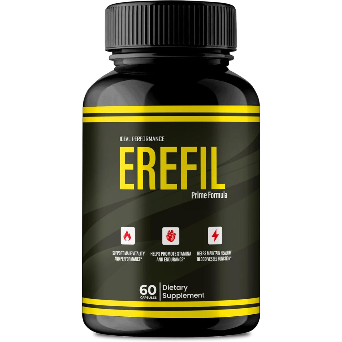 Erefil Supplement Capsules, Advanced Erefil Natural Pills - Maximum Strength, All Natural Performance, Stamina and Energy Support, Ere Fil Overall Health and Wellness Support Reviews (60 Capsules)