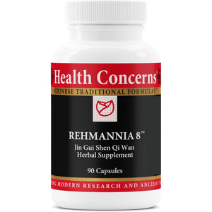 Health Concerns Rehmannia 8 - Kidney Cleanse Detox & Repair Supplement - Back Discomfort & Urinary Tract Health for Women & Men - Traditional Chinese Herbal Root Extract for Backaches - 90 Capsules