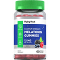 Piping Rock Melatonin Gummies 12Mg | 60 Count | Maximum Strength Supplement for Adults | Berry Flavor | Vegan, Non-Gmo, Gluten Free