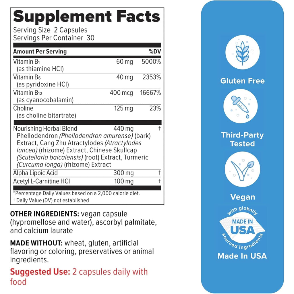 Redd Remedies, Nerve Shield, Supports Healthy Nerve Structure and Circulation, 60 Vegan Capsules