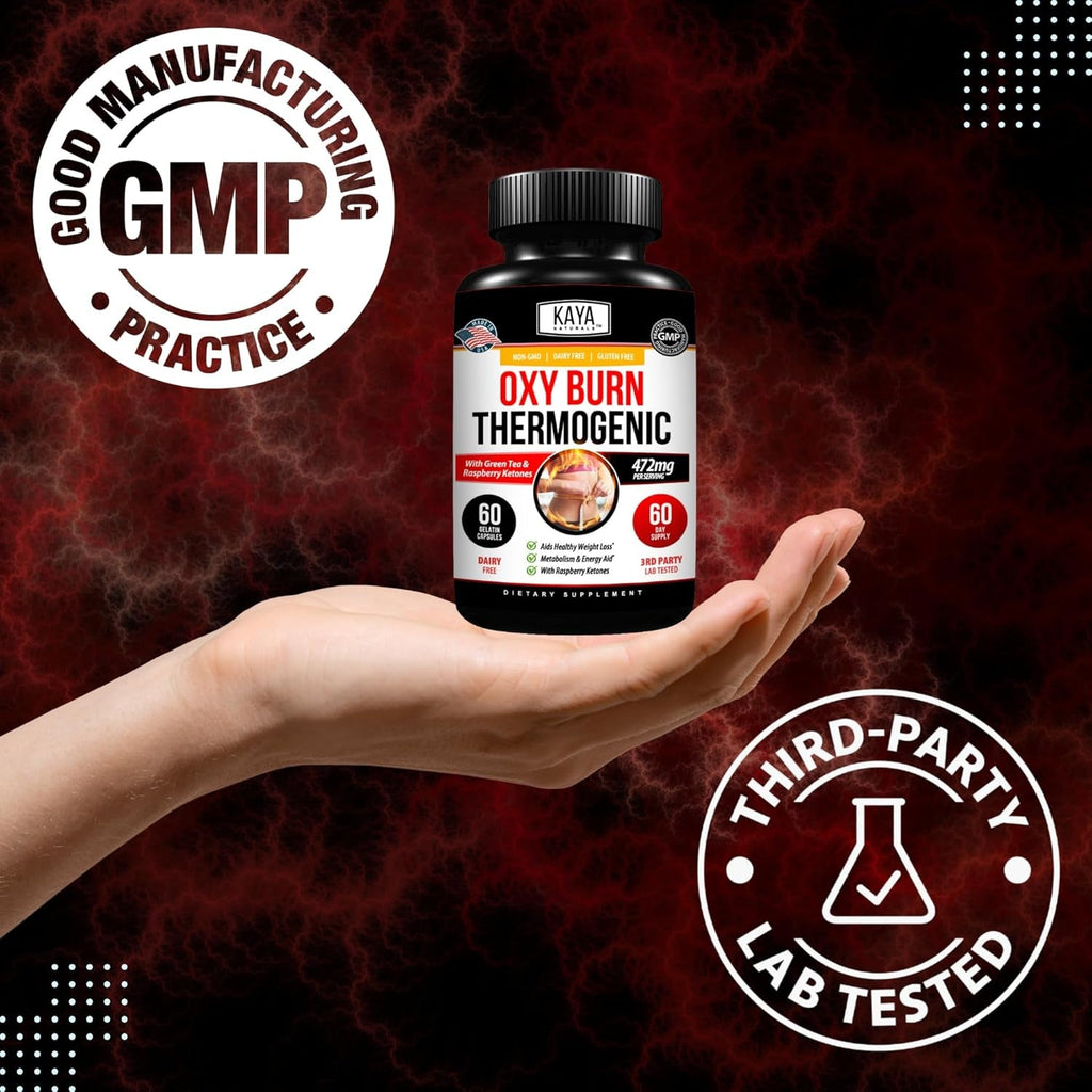 Kaya Naturals Supreme Fat Burner - Weight Loss Pills Women & Men - Appetite Suppressant Supplement - Powerful Thermogenic Diet Pills - Natural Energy Boost Oxy Burn 60 Count