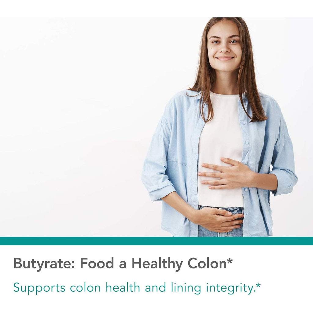 Nutricology Butyraid Colon Lining Nutrition - Supports Gut and Colon Health - Digestive Support - Delivers 200 Mg - Vegetarian & Hypoallergenic - 100 Servings - 100 Delayed-Release Capsules