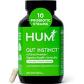 HUM Gut Instinct Daily Probiotics for Women and Men, Digestive Health, Lactobacillus, Bifidobacterium Strains for Immune Support, Probiotic Supplement for Healthy Gut Diversity, 30 Capsules