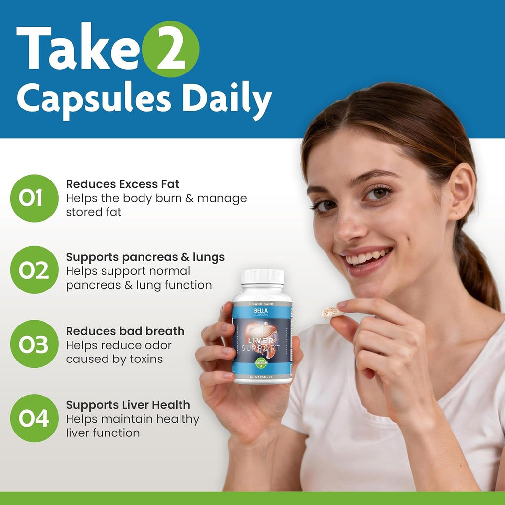 Bella All Natural Liver Support Capsules