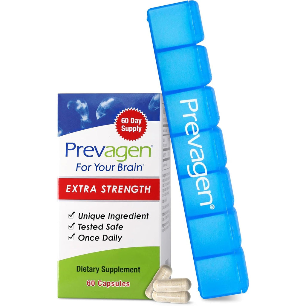 Prevagen Extra Strength - 60 Capsules (2 Month Supply) | Formulated for Your Brain | 20Mg of Apoaequorin plus Vitamin D3 with 7-Day Pill Minder