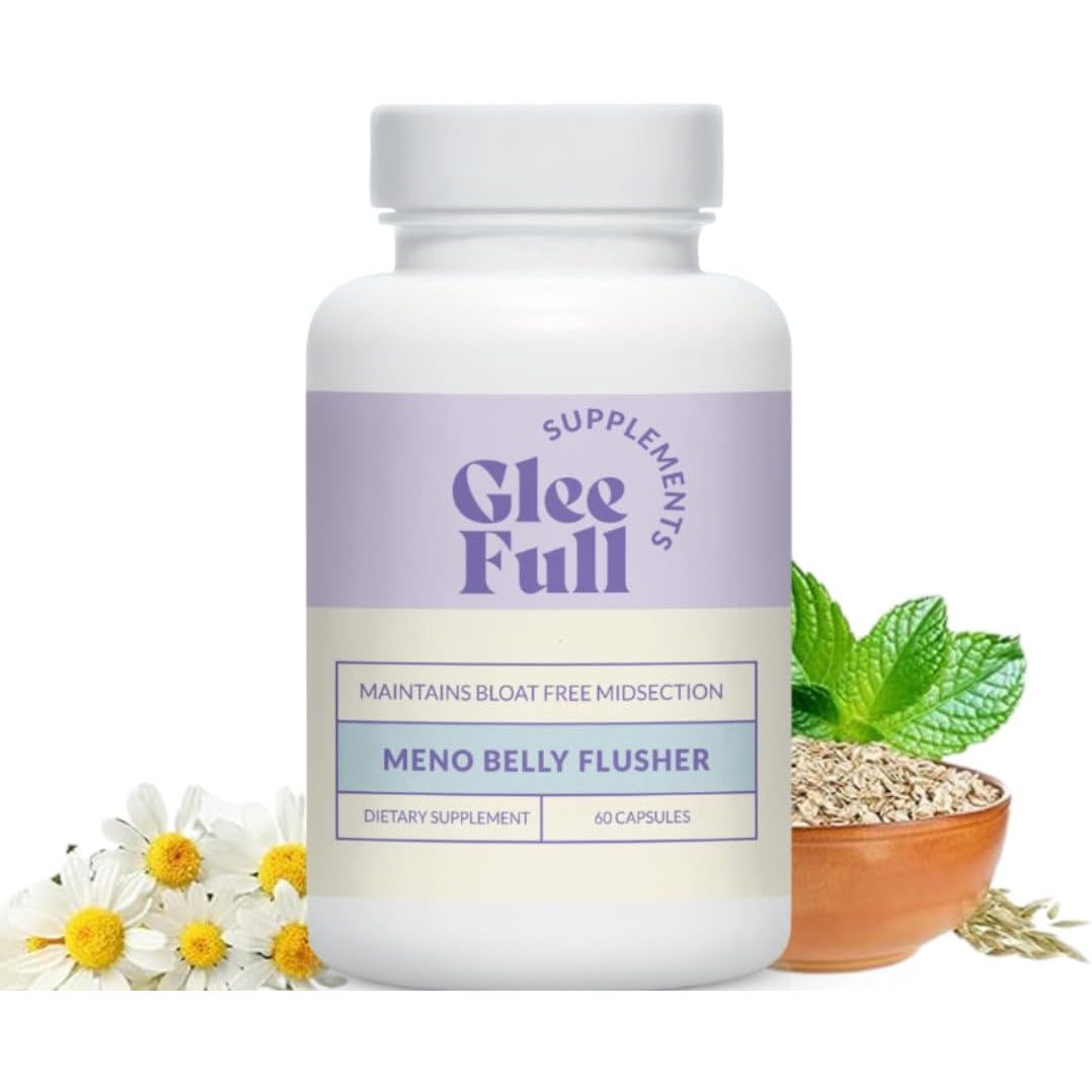 Gleefull Meno Belly Flusher - Menopause Supplements for Women - Hormone Balance for Weight Loss - Supports Digestion to Maintain Healthy Metabolism