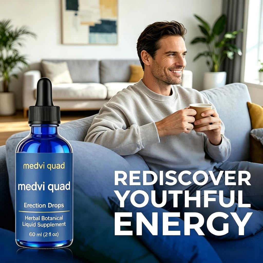Erection Drops, Herbal Liquid Supplement with Macagun, Ginseng and Other Formula, Quick Absorption, Daily Energy & Performance Suppor, 60Ml