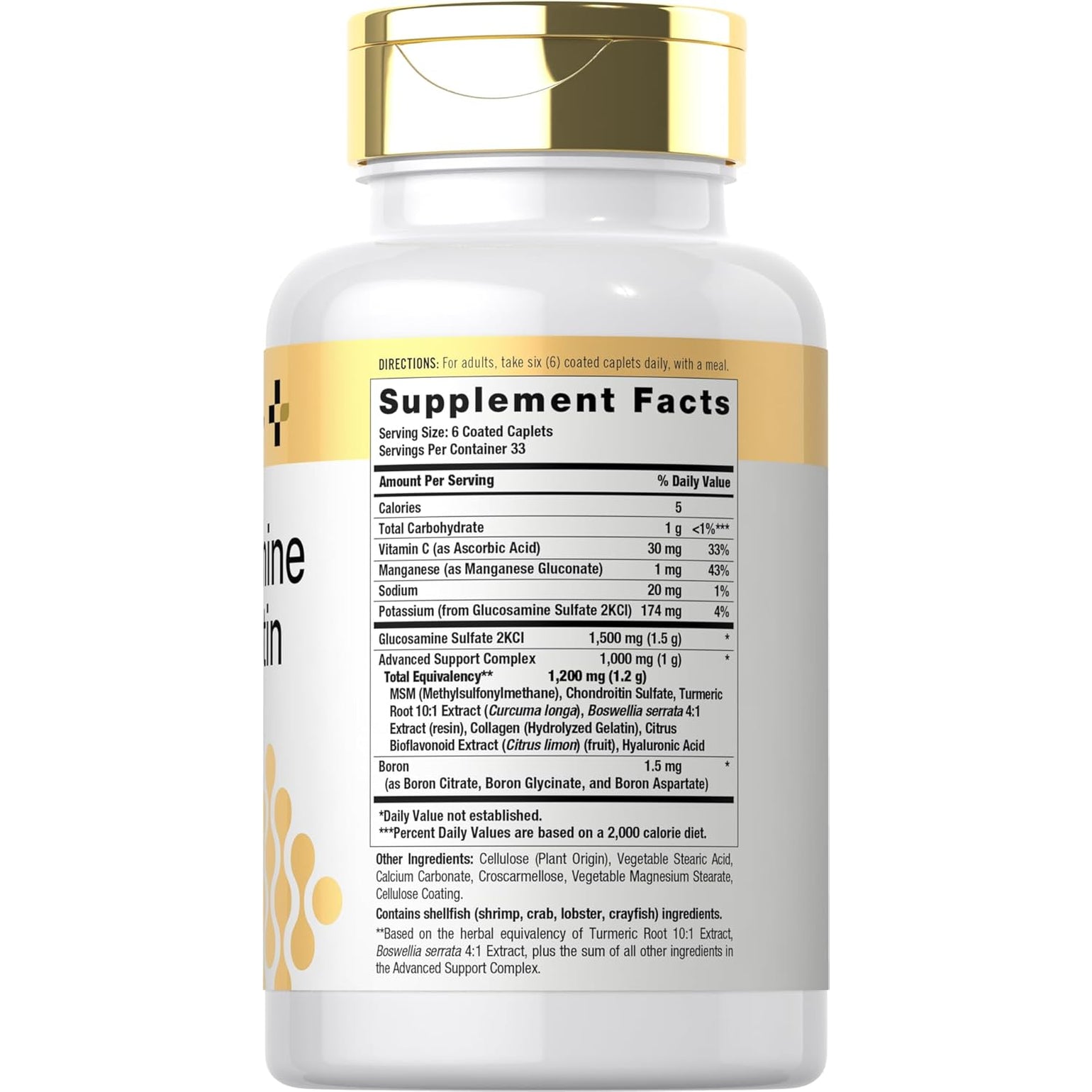 Doctor'S Way Glucosamine Chondroitin MSM Turmeric | 200 Caplets | Complex Supplement for Adults | Non-Gmo, Gluten Free