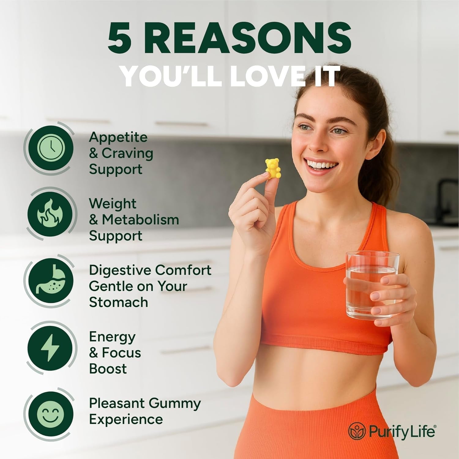 GLP-1 Support Gummies – Sugar-Free Appetite & Craving Control Supplement with Berberine, Cinnamon, Turmeric, Garcinia & Raspberry Ketones – Digestion, Weight Loss, Carb Blocker, Vegan, Keto