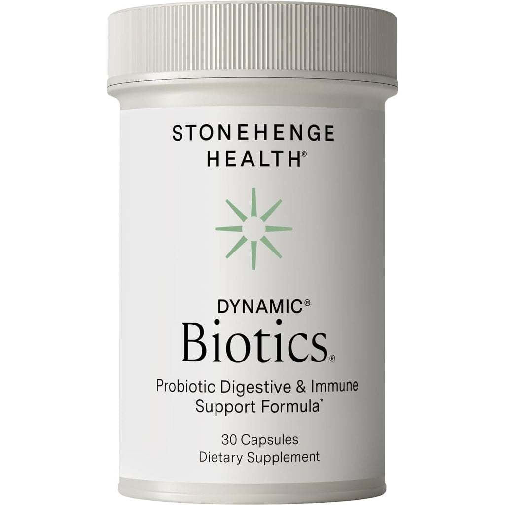 Stonehenge Health Probiotics 55 Billion CFU - 16 Strains, Prebiotic, Synbiotics Dynamic Biotics - Lactobacillus Acidophilus, Delayed Release, Shelf Stable, Non-Gmo Gluten Free Veggie Capsule