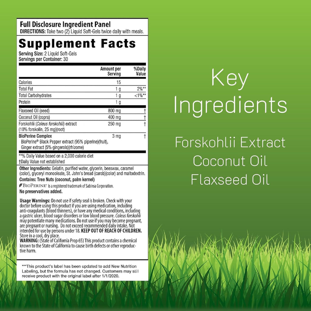 Irwin Naturals Forskolin Fat Loss Diet Supplement, 60 Count