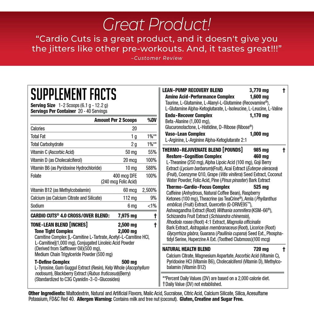 NDS Nutrition Cardio Cuts 4.0 - Miami Sunrise - 8.6 Oz.