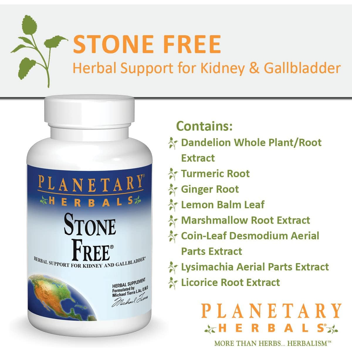 Planetary Herbals Stone Free 820 Mg Herbal Support for Kidney and Gallbladder 180 Tablet