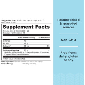 Ancient Nutrition Collagen Peptides, Collagen Peptides Powder, Vanilla Hydrolyzed Collagen, Supports Healthy Skin, Joints, Gut, Keto and Paleo Friendly, 12 Servings, 20G Collagen per Serving