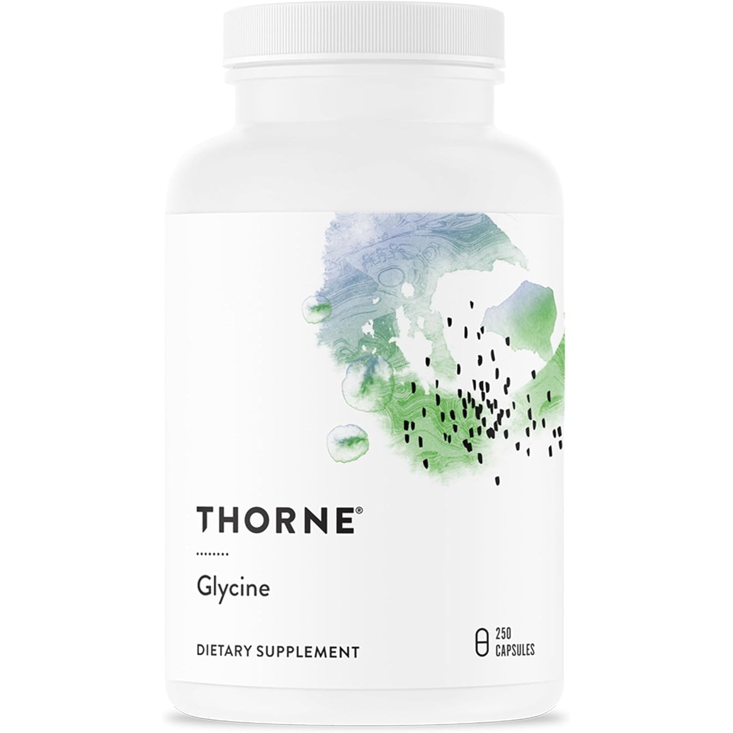 THORNE - Glycine - Supports Relaxation, Stress Management, Detoxification & Healthy Muscle Function* - Amino Acid Supplement - Third-Party Certified - Gluten, Dairy & Soy-Free - 250 Capsules