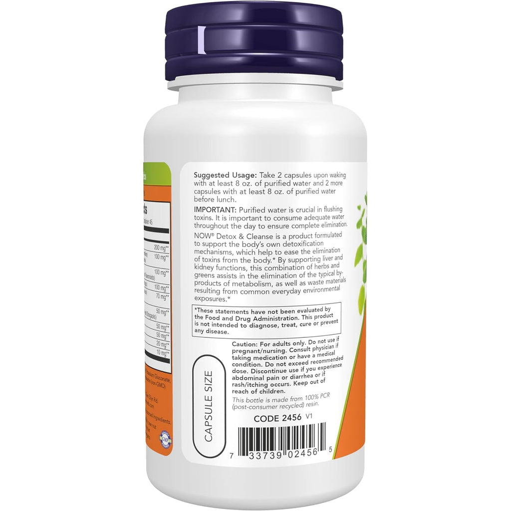 Now Supplements, Detox and Cleanse, 90 Veg Capsules, Liver and Kidney Support*