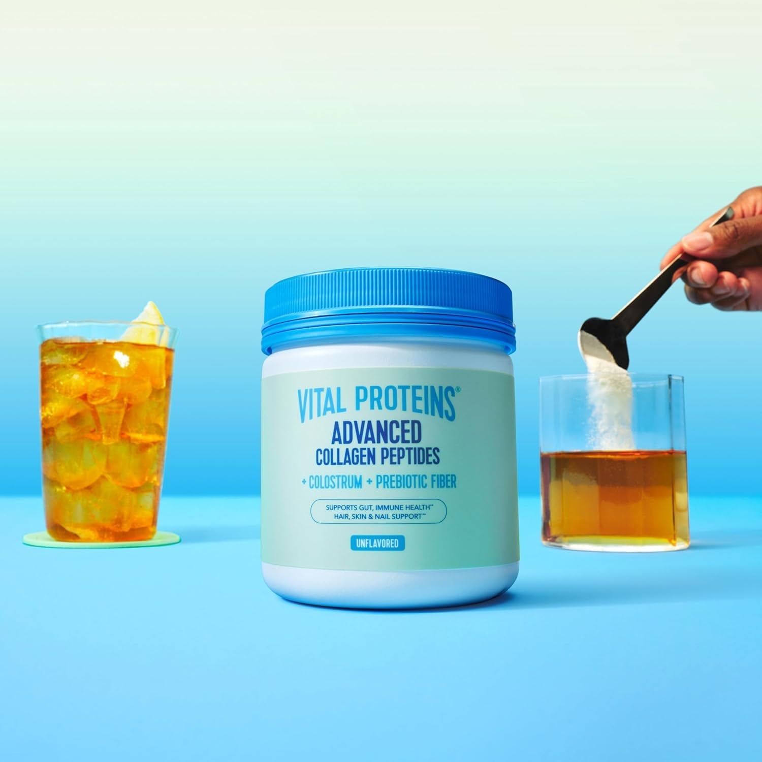 Vital Proteins® Advanced Collagen + Colostrum + Prebiotic Fiber, 2.5G VERISOL® Collagen Peptides, Supports Gut, Immune Health**, Hair, Skin & Nail Support**