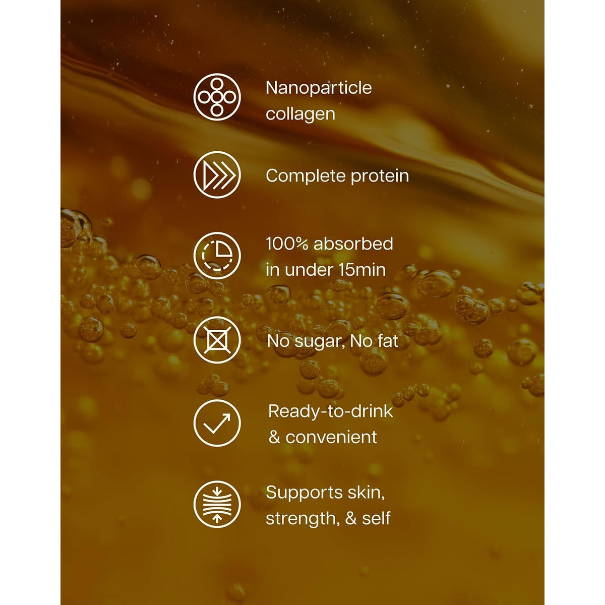Prot Gold Liquid Collagen Protein Shot, Support for Hair, Nails and Skin, 17G, Nano Hydrolyzed & Grass Fed, with Amino Acids, Gluten Free, Sugar Free, Orange Creme, 1 FL OZ, 24 Pack