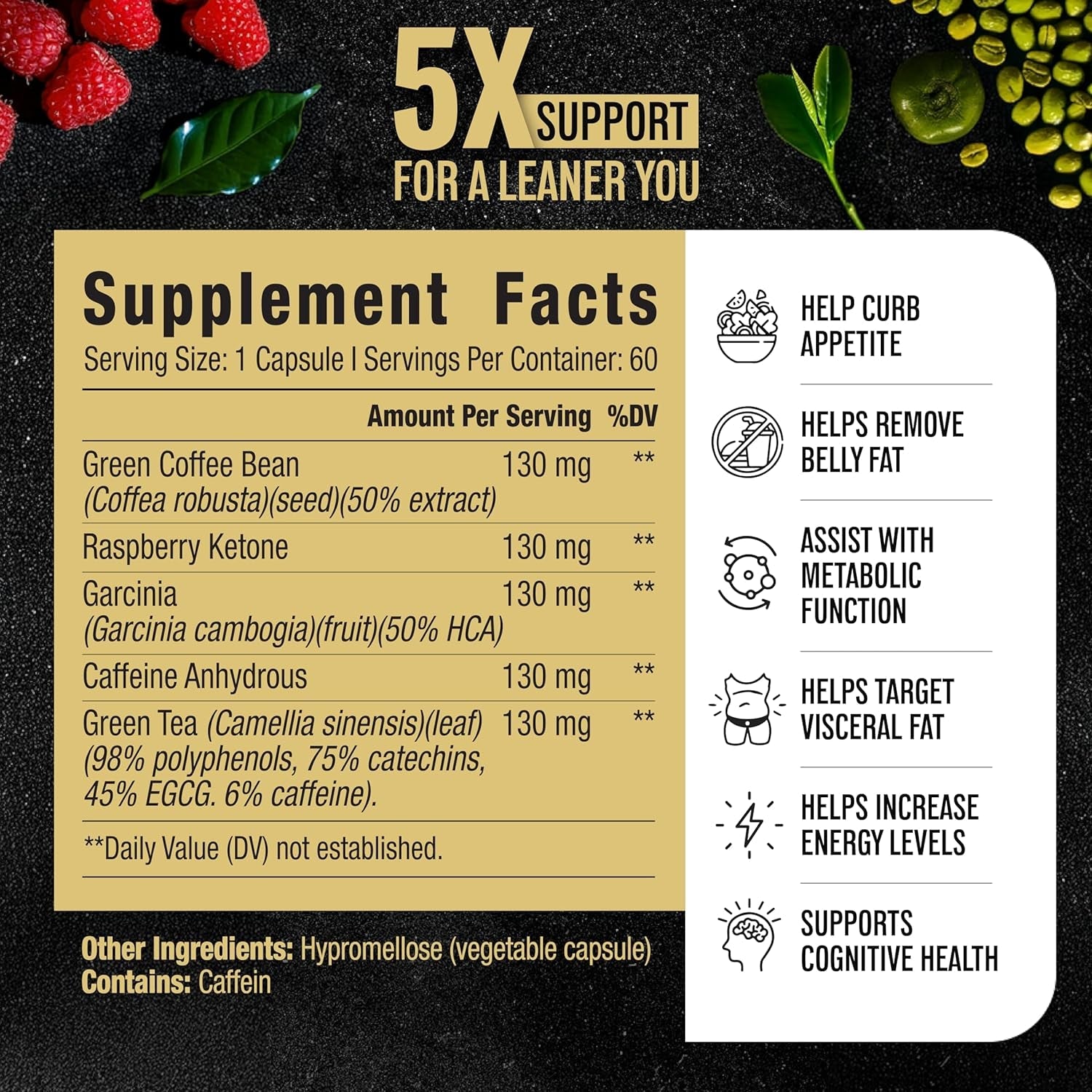 Male Performance Burner | GLP-1 Pathway Support + Fat Burner for Men | Helps Lose Weight, Maintain Muscle, Boost Energy | 3Rd Party Tested Formula | 60 Unisex Weight Loss Pills All Adults