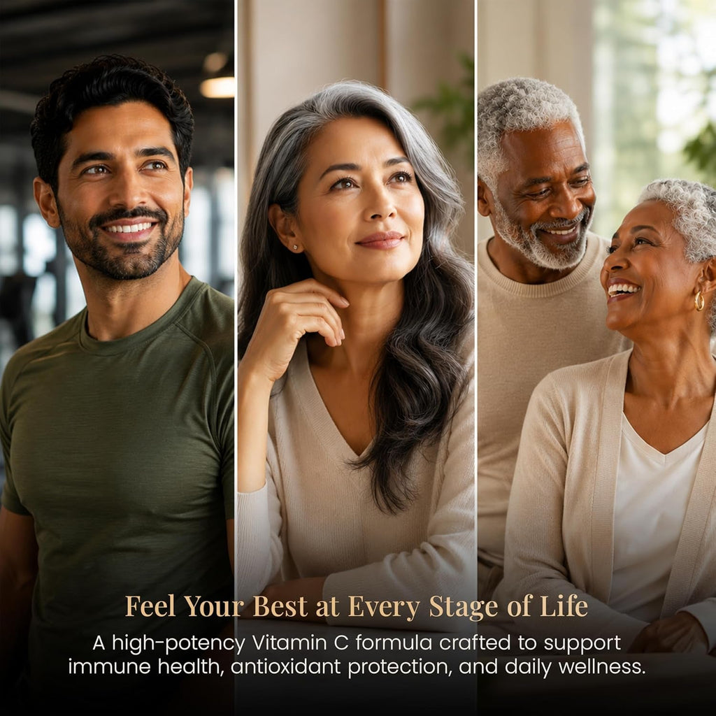 Cocó March N.M.D Vitamin C 1000Mg – Gluten Free & Vegan Immune Support Supplement – Vitamin C for Women & Men - Soy Free, Dairy Free & Non-Gmo – Easy-To-Swallow, 120 Veg Capsules