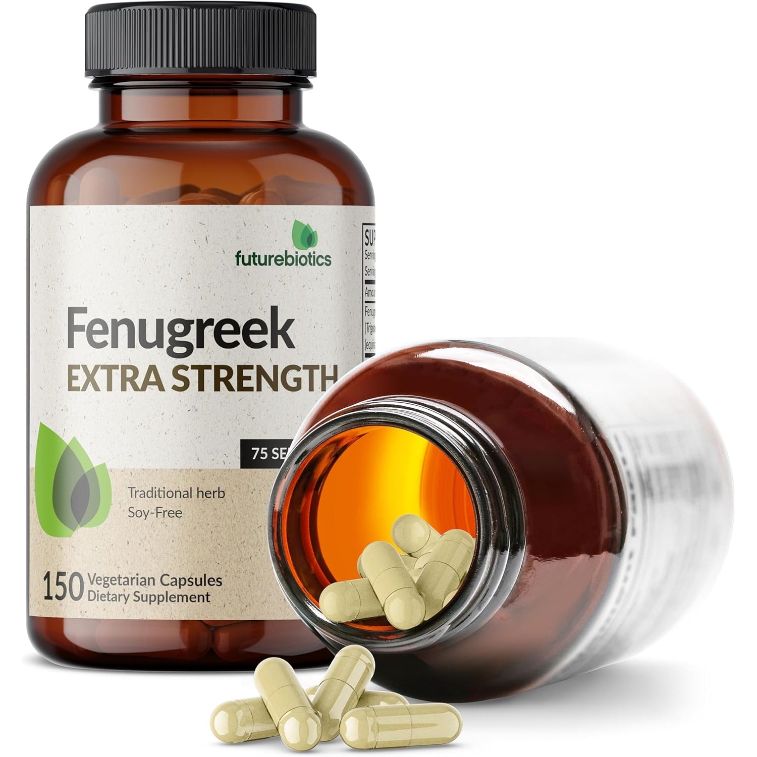 Futurebiotics Fenugreek Extra Strength Supports Overall Good Health & Well-Being, Non-Gmo, 150 Vegetarian Capsules