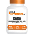 Bulksupplements.Com Gamma Aminobutyric Acid Capsules - GABA Supplement, GABA 750Mg - Vegan & Gluten Free, 1 Capsule per Serving, 240 Count (Pack of 1)