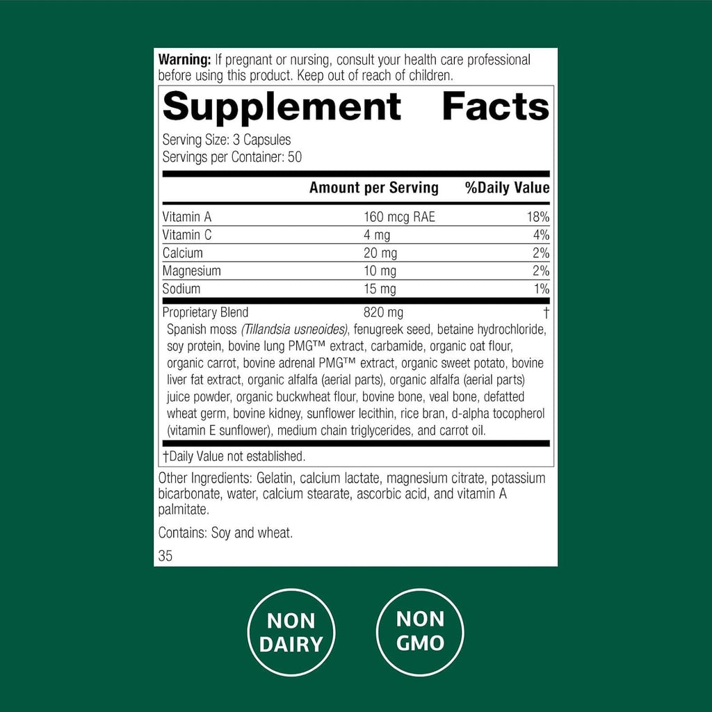 Standard Process Inc. Allerplex, Lung Health Support Supplement, Dietary Supplement with Vitamin a & Pneumotrophin PMG, Support Healthy Mucous Membranes, Supports Seasonal Challenges - 150 Capsules