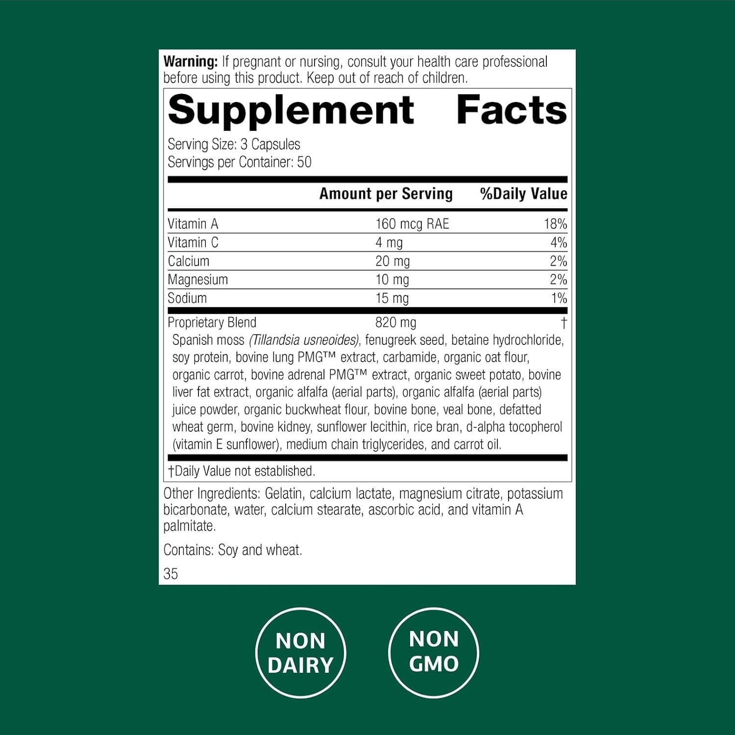 Standard Process Inc. Allerplex, Lung Health Support Supplement, Dietary Supplement with Vitamin a & Pneumotrophin PMG, Support Healthy Mucous Membranes, Supports Seasonal Challenges - 150 Capsules