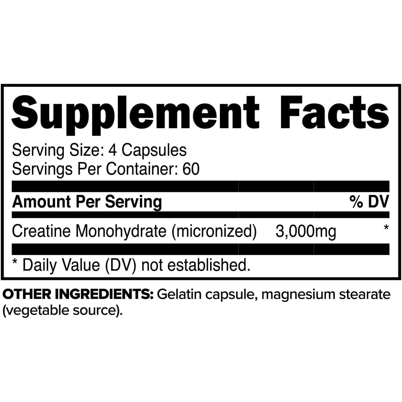 Primaforce Creatine Monohydrate Capsules - 240 Capsules, 3,000Mg per Serving, Gluten Free and Non-Gmo