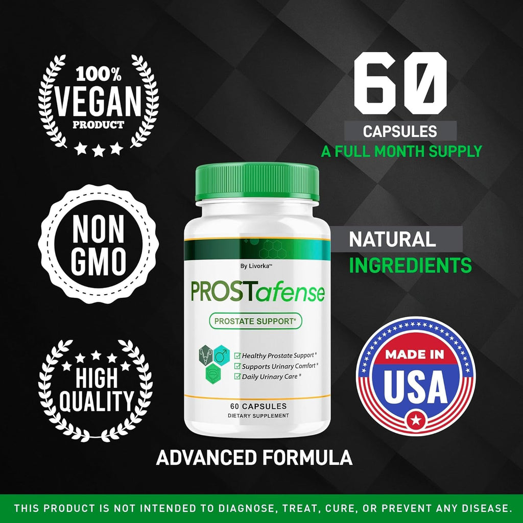 (2 Pack) Prostafense Health Supplements for Men Capsules - Official Prostafense Pills All Natural Support, Prostafence Maximum Strength Premium Formula for Daily Wellness, 120 Capsules for 2 Months