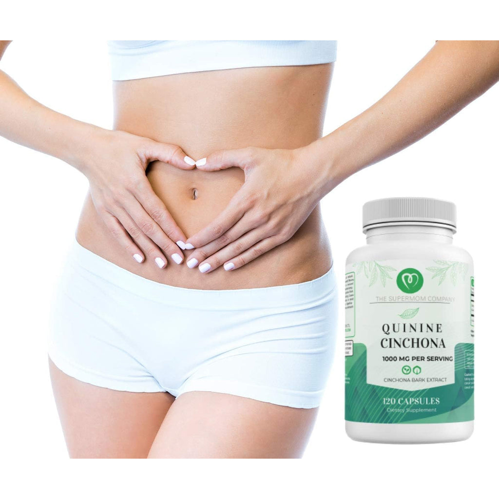 Quinine Cinchona Bark Extract 1000 Mg – Herbal Supplement for Muscle & Leg Cramp Relief, Digestive Support & Immune Health – 120 Capsules, Non-Gmo, Made in USA