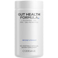 Codeage Gut Health Supplements Vegan Formula - L Glutamine, Zinc, Turkey Tail Mushroom Powder, Tonic Mushroom, Maitake, Micro Algae, Mineral, Licorice Root DGL - Probiotics, Prebiotics - 180 Capsules