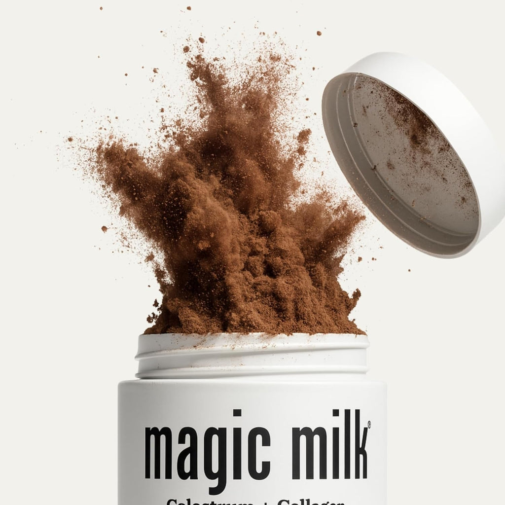 Magic Milk | Grass- Fed Colostrum | Chocolate Milk Flavor | Supports Immunity & Muscle Recovery | Gut Health Superfood | Nutrients for Skin & Hair Health | Bovine Colostrum & Collagen | | 20 Servings
