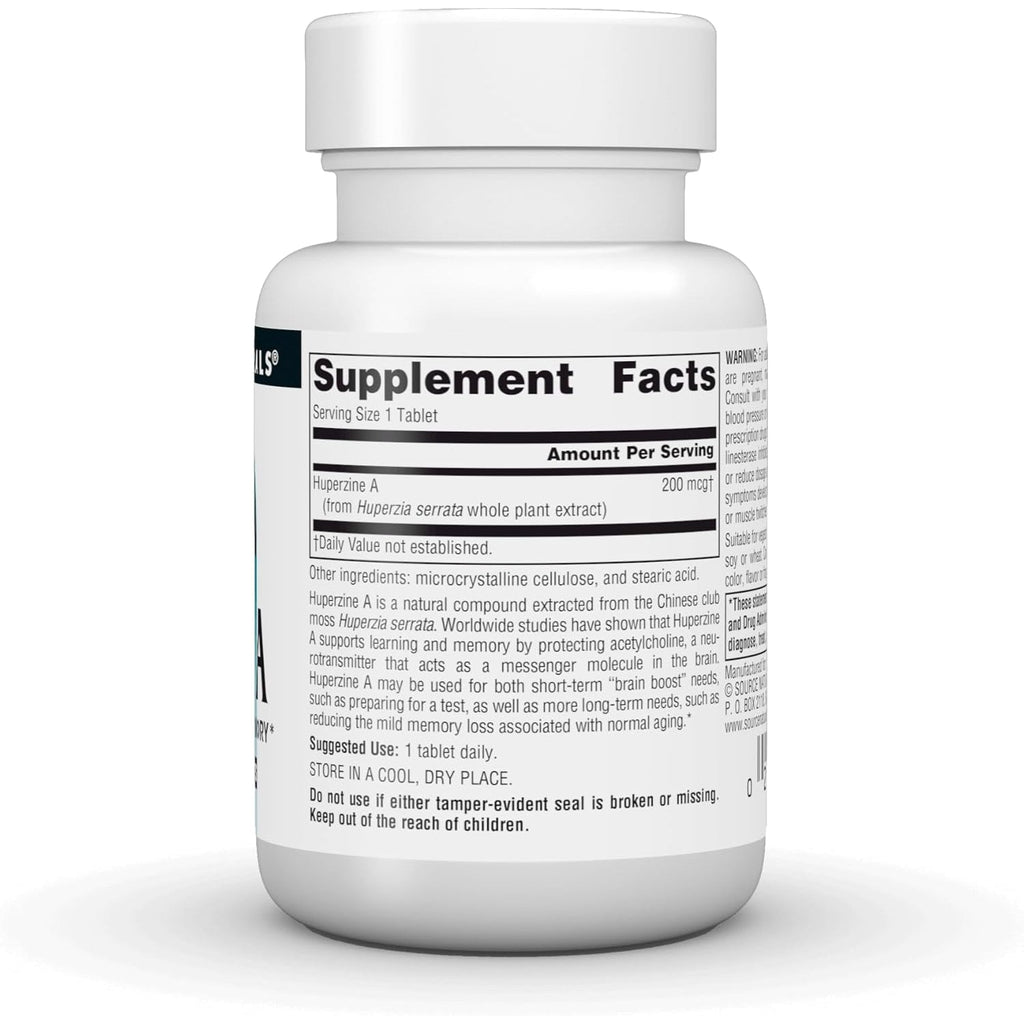 Source Naturals Huperzine A, for Learning & Memory* 200 Mcg - 120 Tablets