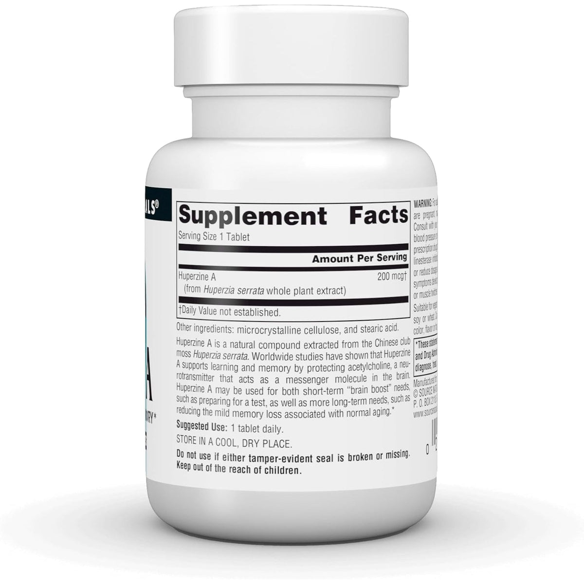 Source Naturals Huperzine A, for Learning & Memory* 200 Mcg - 120 Tablets