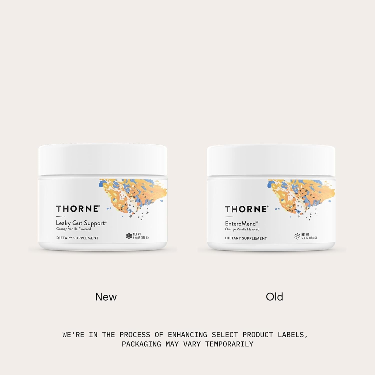 THORNE - Leaky Gut Support (Formerly Enteromend) - Gut Health Supplement - Supports Optimal Digestive Function & Bowel Regularity* - NSF Certified for Sport - Orange Vanilla Flavor - 30 Servings